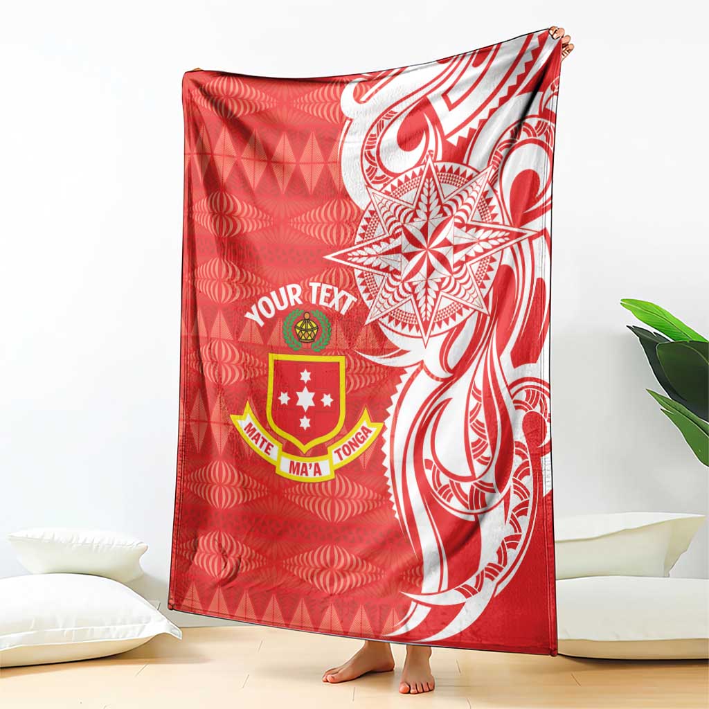 Personalised Kolisi Tonga Blanket Mate Maa Tonga Ngatu Pattern LT14 - Polynesian Pride
