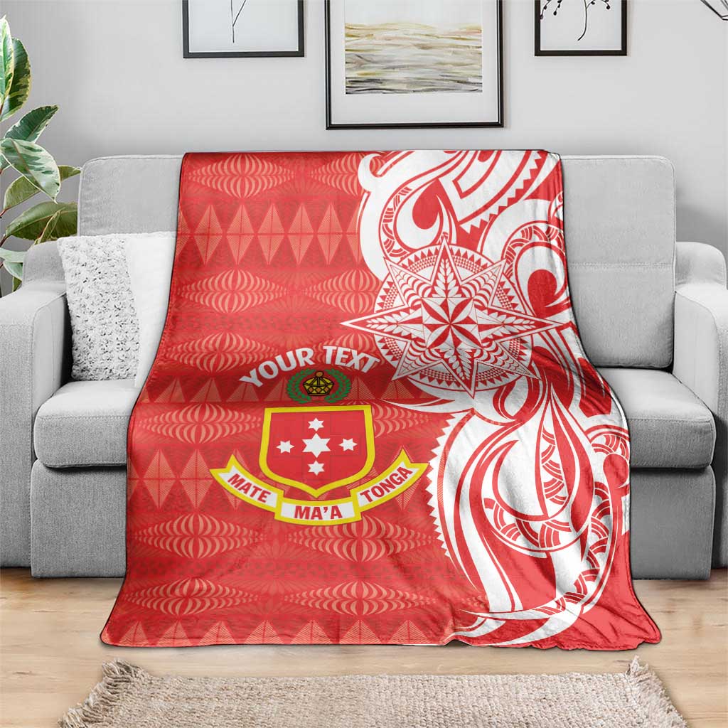 Personalised Kolisi Tonga Blanket Mate Maa Tonga Ngatu Pattern LT14 - Polynesian Pride