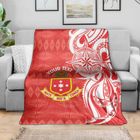 Personalised Kolisi Tonga Blanket Mate Maa Tonga Ngatu Pattern LT14 - Polynesian Pride