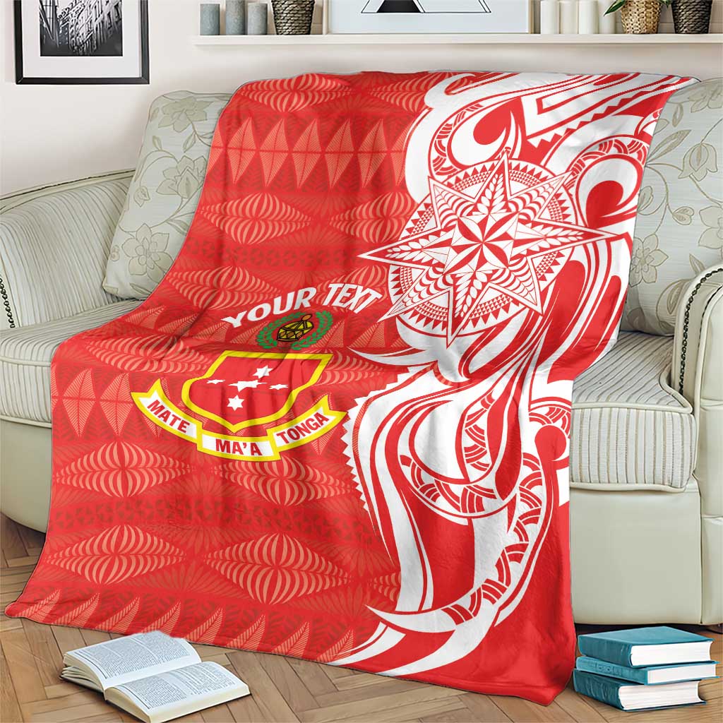 Personalised Kolisi Tonga Blanket Mate Maa Tonga Ngatu Pattern LT14 - Polynesian Pride