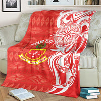 Personalised Kolisi Tonga Blanket Mate Maa Tonga Ngatu Pattern LT14 - Polynesian Pride