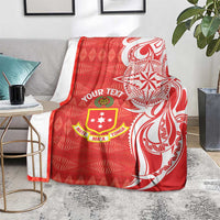 Personalised Kolisi Tonga Blanket Mate Maa Tonga Ngatu Pattern LT14 - Polynesian Pride