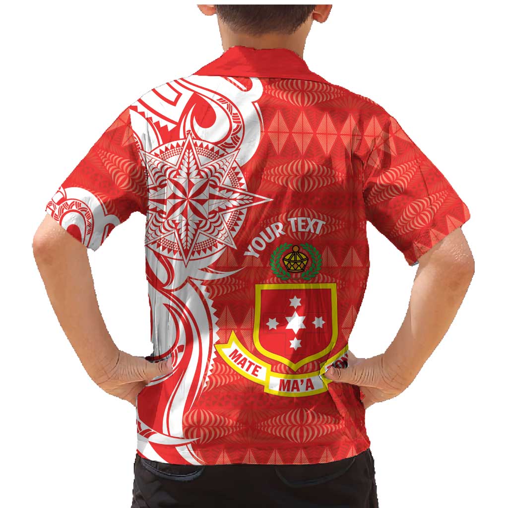 Personalised Kolisi Tonga Family Matching Mermaid Dress and Hawaiian Shirt Mate Maa Tonga Ngatu Pattern LT14 - Polynesian Pride