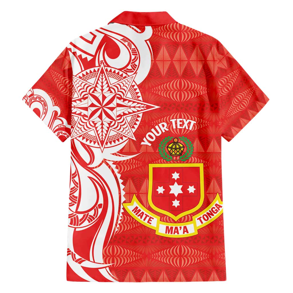 Personalised Kolisi Tonga Family Matching Short Sleeve Bodycon Dress and Hawaiian Shirt Mate Maa Tonga Ngatu Pattern LT14 - Polynesian Pride