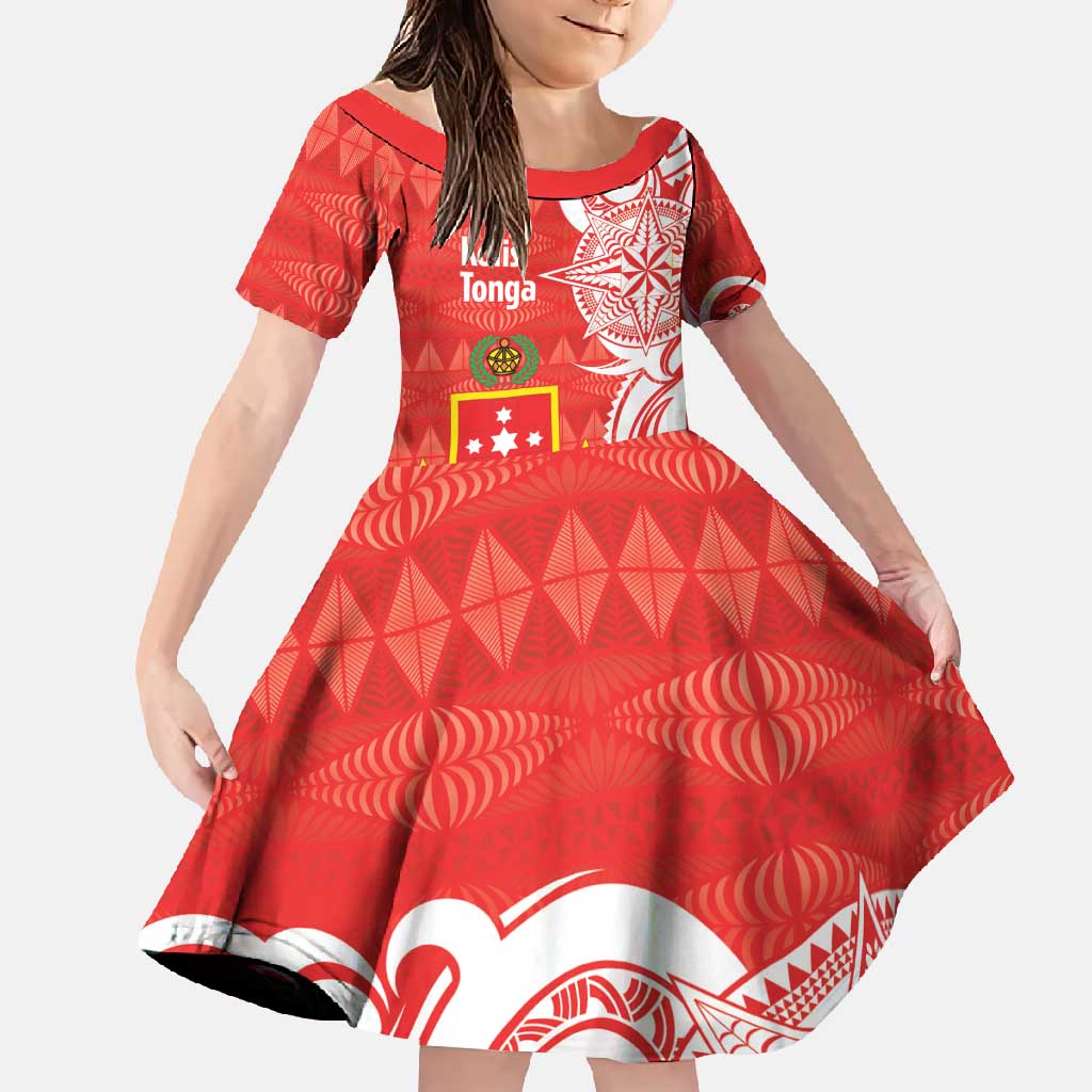Personalised Kolisi Tonga Family Matching Summer Maxi Dress and Hawaiian Shirt Mate Maa Tonga Ngatu Pattern - Polynesian Pride
