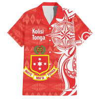 Personalised Kolisi Tonga Family Matching Summer Maxi Dress and Hawaiian Shirt Mate Maa Tonga Ngatu Pattern - Polynesian Pride