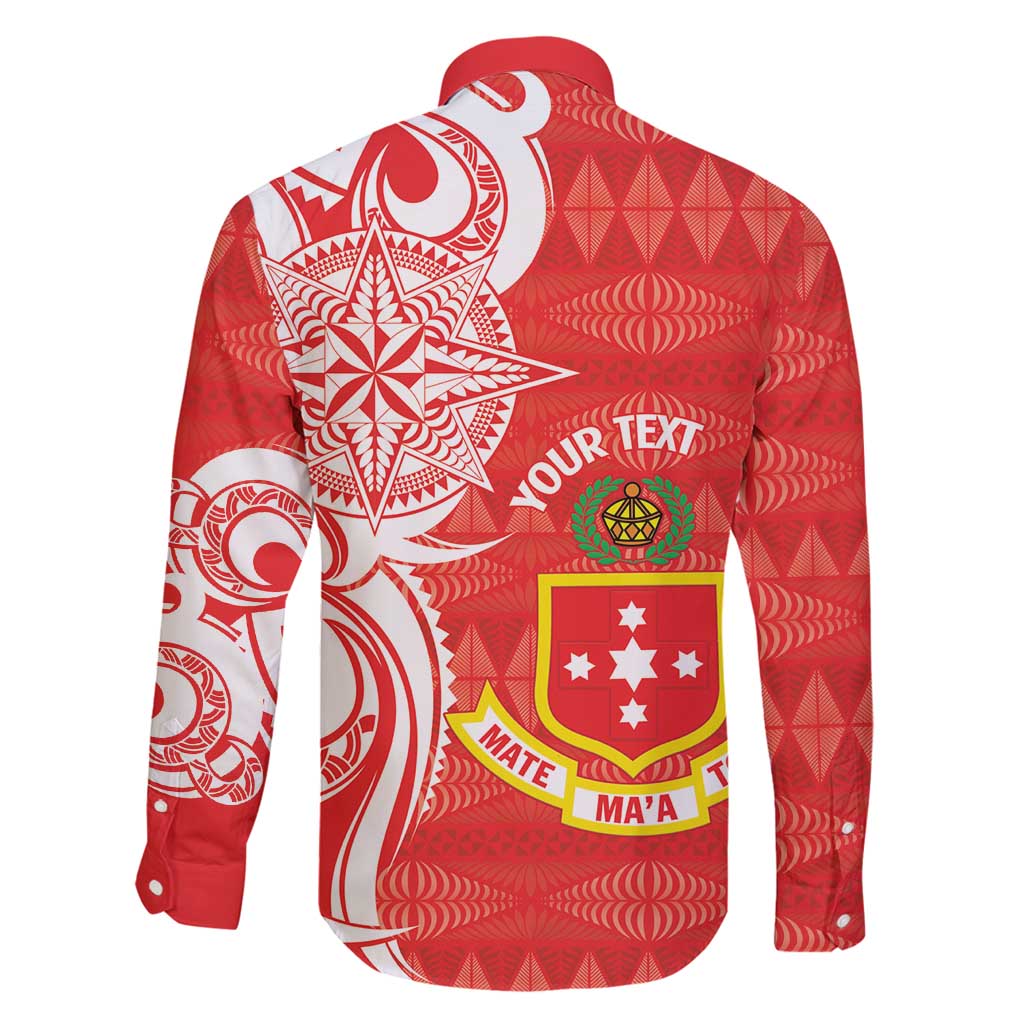 Personalised Kolisi Tonga Family Matching Tank Maxi Dress and Hawaiian Shirt Mate Maa Tonga Ngatu Pattern - Polynesian Pride