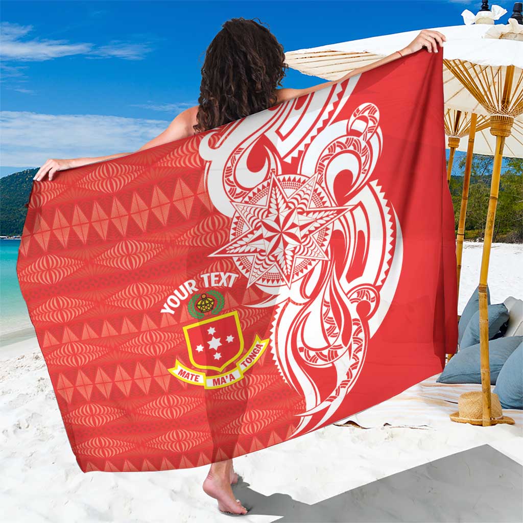 Personalised Kolisi Tonga Sarong Mate Maa Tonga Ngatu Pattern - Polynesian Pride