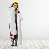 Personalised Tonga High School Hooded Blanket THS Tongan Ngatu Pattern - Polynesian Pride