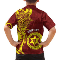 Personalised Tonga High School Kid Hawaiian Shirt THS Tongan Ngatu Pattern LT14 - Polynesian Pride