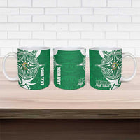 Personalised Liahona - Saineha High School Ceramic Mug Tongan Ngatu Pattern - Polynesian Pride