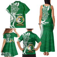 Personalised Liahona - Saineha High School Family Matching Tank Maxi Dress and Hawaiian Shirt Tongan Ngatu Pattern LT14 - Polynesian Pride