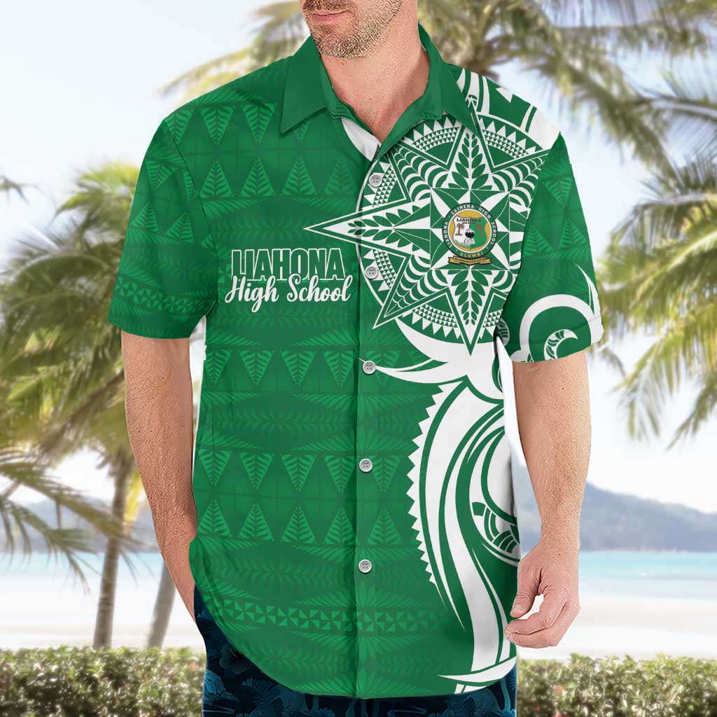 Personalised Liahona - Saineha High School Hawaiian Shirt Tongan Ngatu Pattern - Polynesian Pride