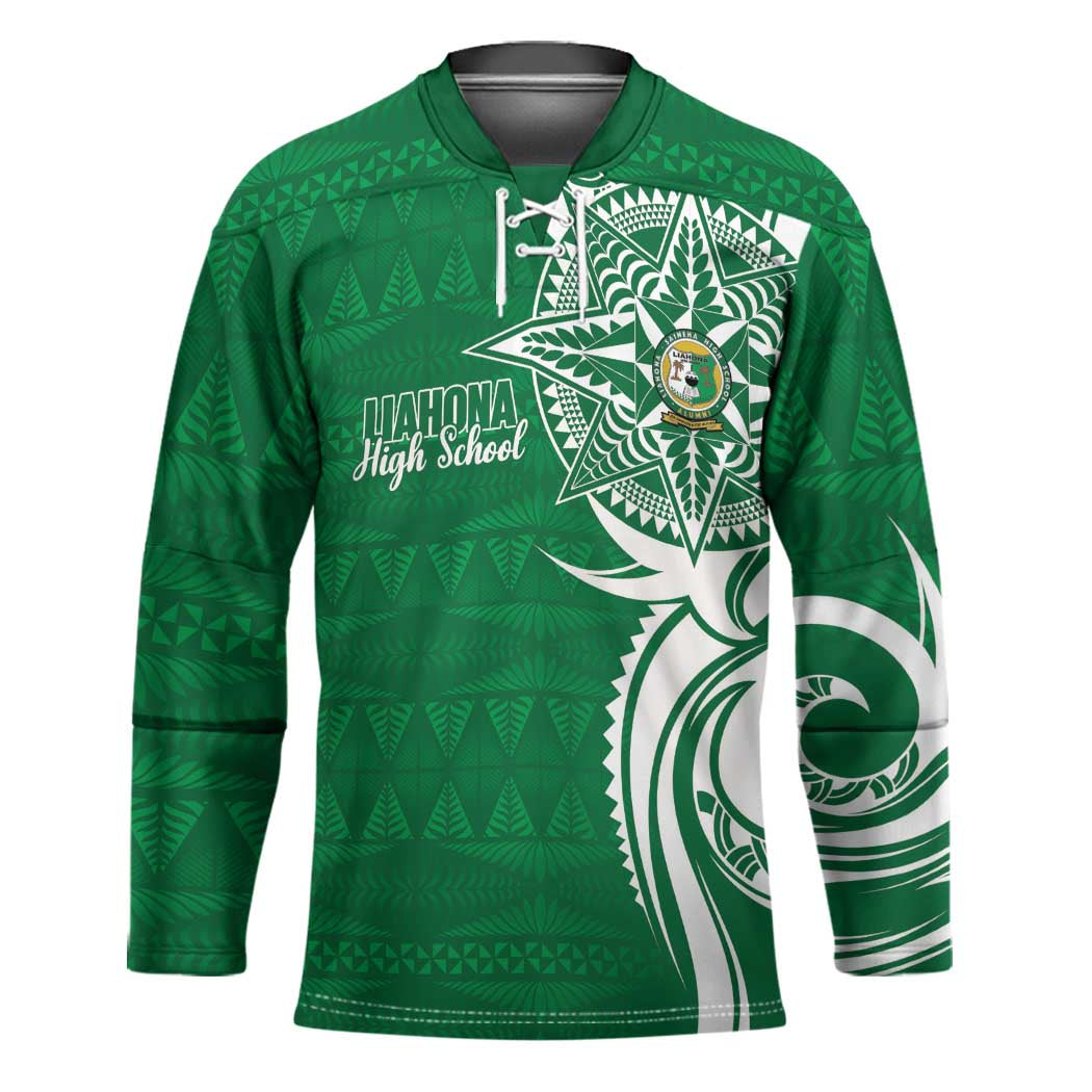 Personalised Liahona - Saineha High School Hockey Jersey Tongan Ngatu Pattern - Polynesian Pride