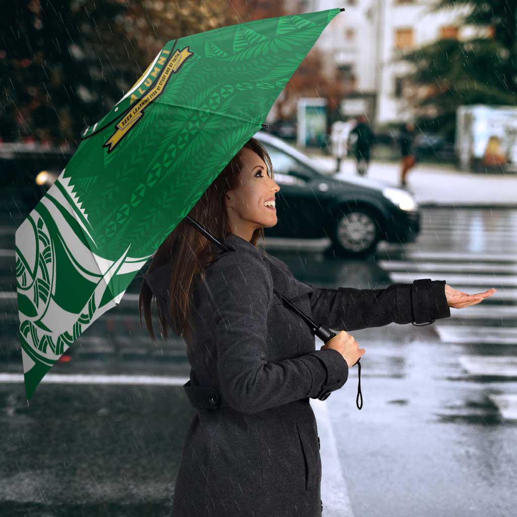 Personalised Liahona - Saineha High School Umbrella Tongan Ngatu Pattern - Polynesian Pride