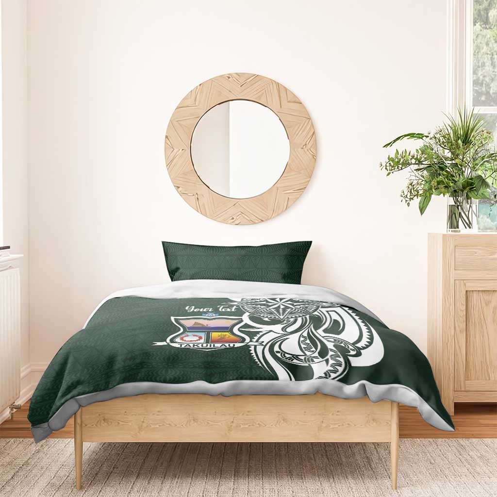Personalised Tonga Takuilau College Bedding Set Est 1975 Tongan Ngatu Pattern - Polynesian Pride