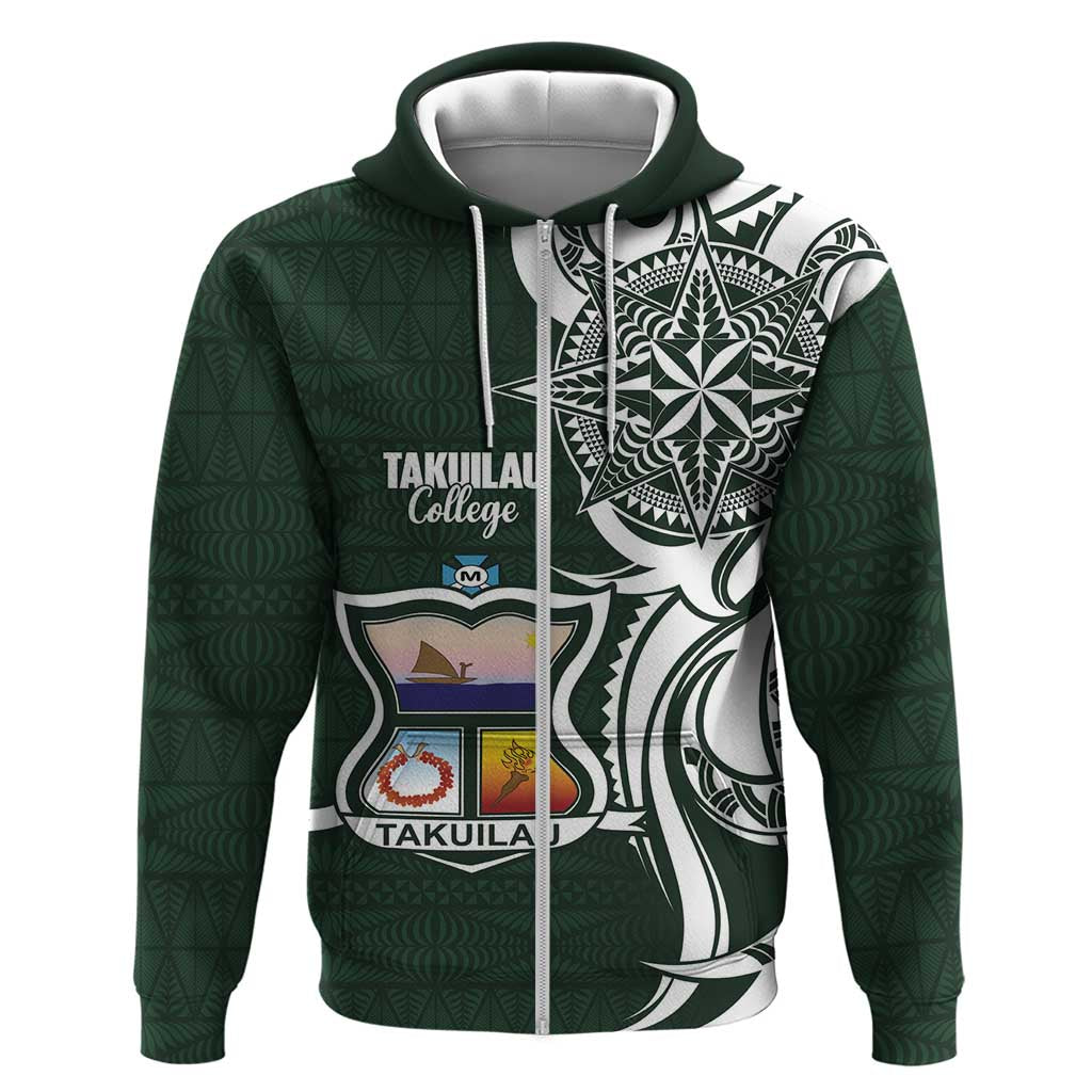 Personalised Tonga Takuilau College Hoodie Est 1975 Tongan Ngatu Pattern - Polynesian Pride