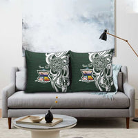 Personalised Tonga Takuilau College Pillow Cover Est 1975 Tongan Ngatu Pattern - Polynesian Pride