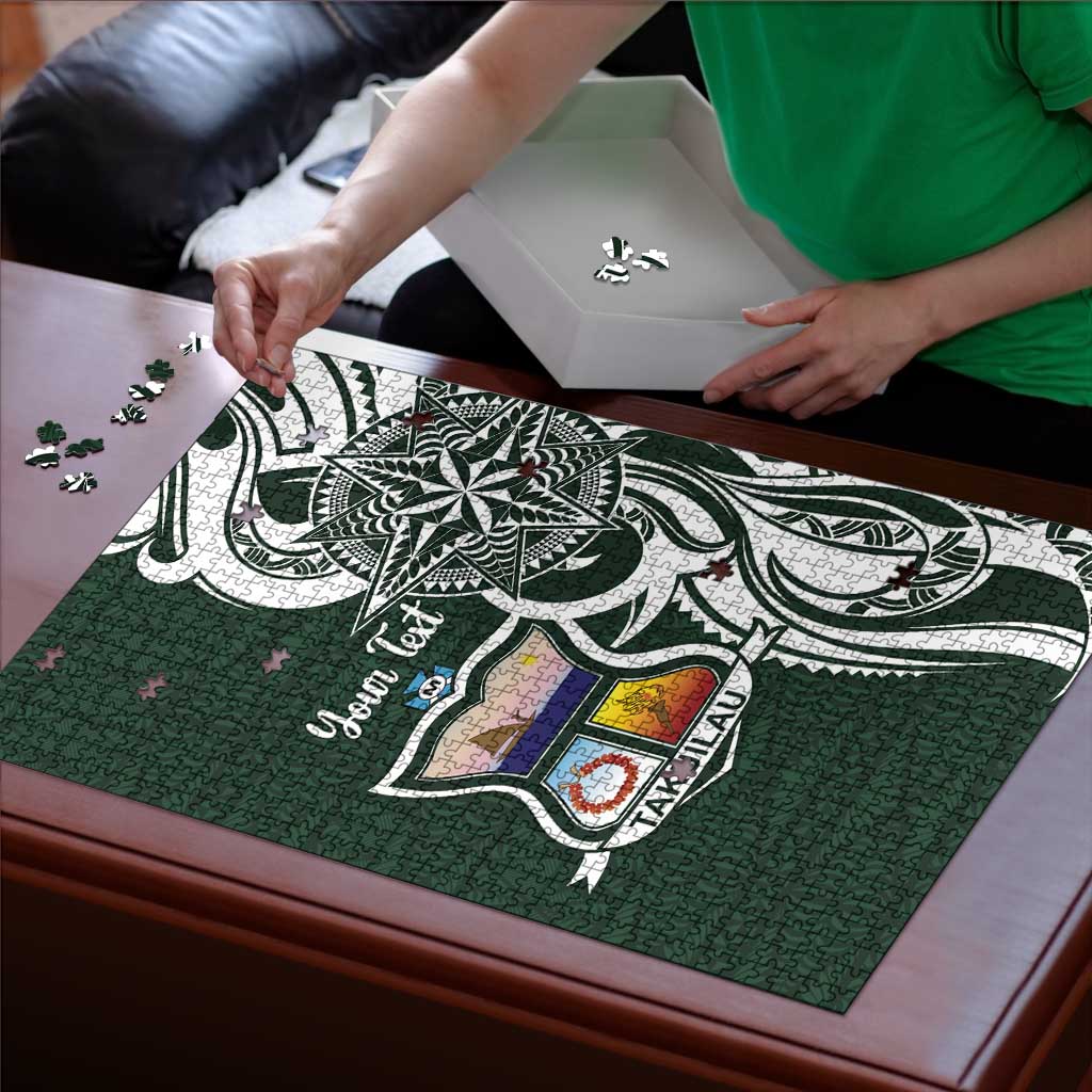 Personalised Tonga Takuilau College Puzzle Est 1975 Tongan Ngatu Pattern LT14 - Polynesian Pride