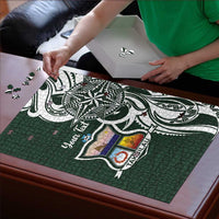 Personalised Tonga Takuilau College Puzzle Est 1975 Tongan Ngatu Pattern LT14 - Polynesian Pride