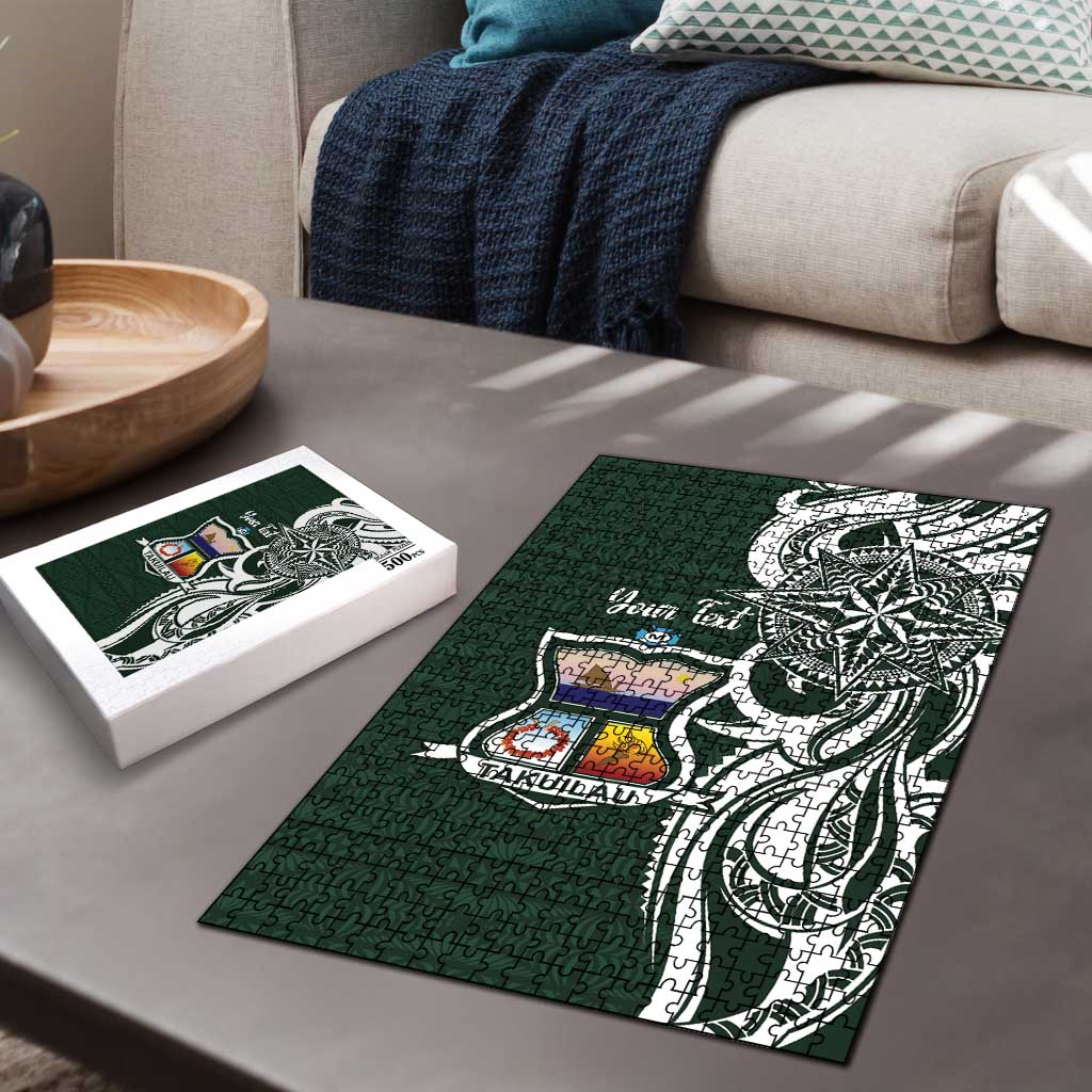 Personalised Tonga Takuilau College Puzzle Est 1975 Tongan Ngatu Pattern LT14 - Polynesian Pride