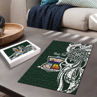 Personalised Tonga Takuilau College Puzzle Est 1975 Tongan Ngatu Pattern LT14 - Polynesian Pride