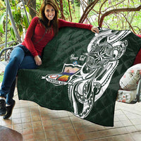 Personalised Tonga Takuilau College Quilt Est 1975 Tongan Ngatu Pattern - Polynesian Pride