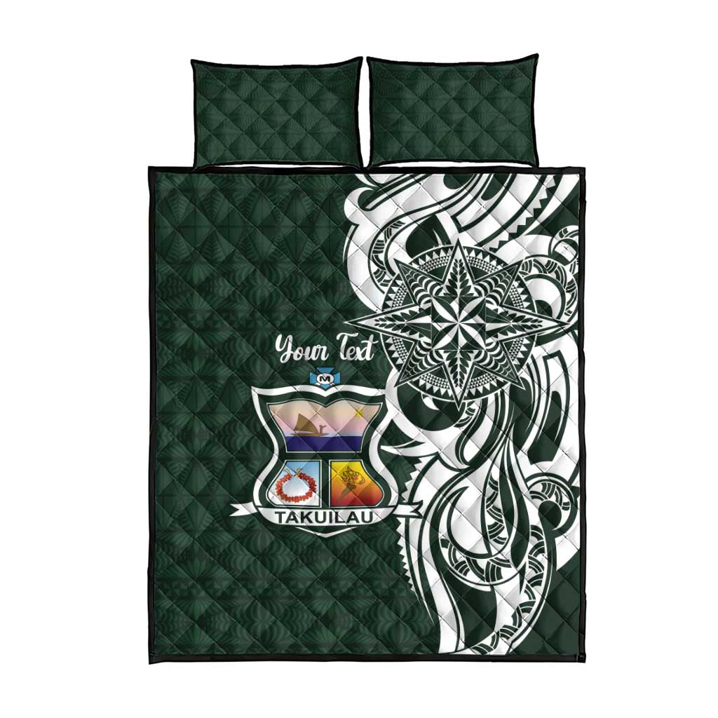 Personalised Tonga Takuilau College Quilt Bed Set Est 1975 Tongan Ngatu Pattern - Polynesian Pride