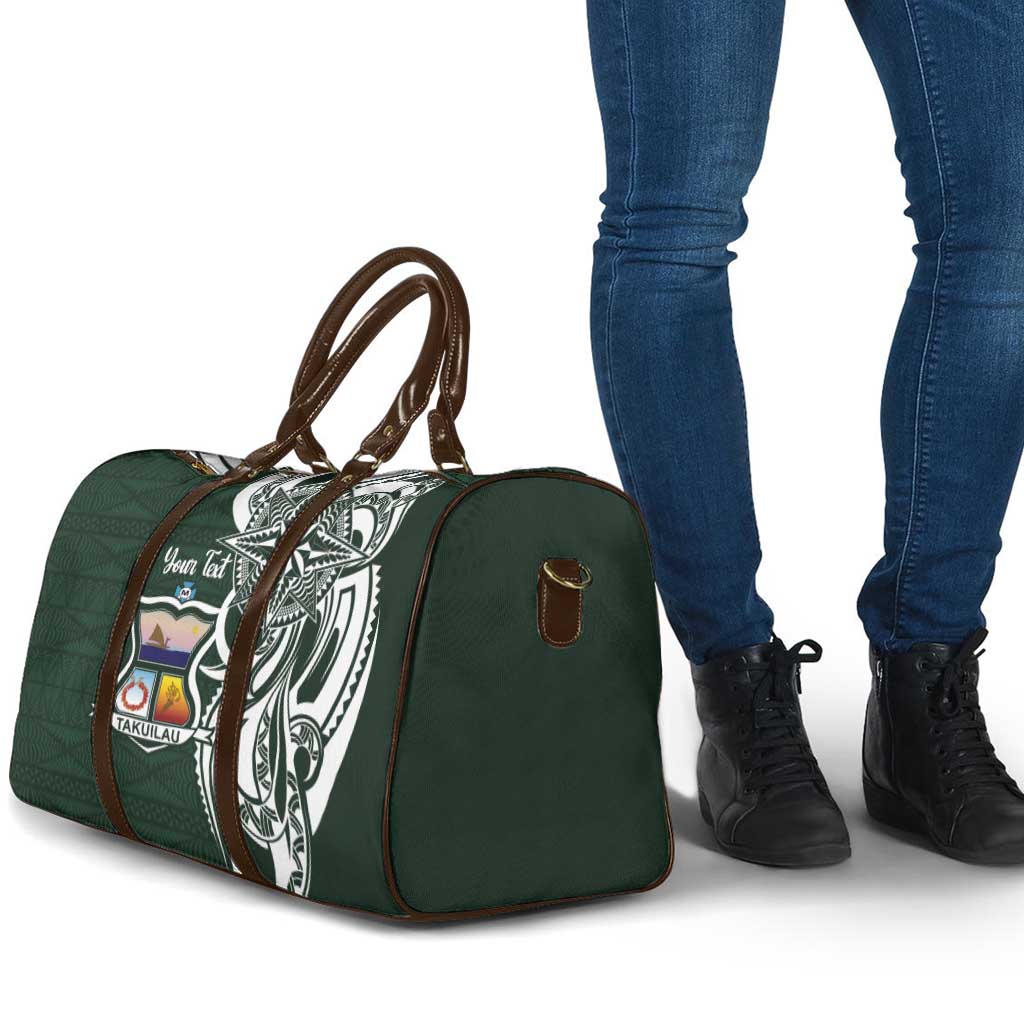 Personalised Tonga Takuilau College Travel Bag Est 1975 Tongan Ngatu Pattern - Polynesian Pride