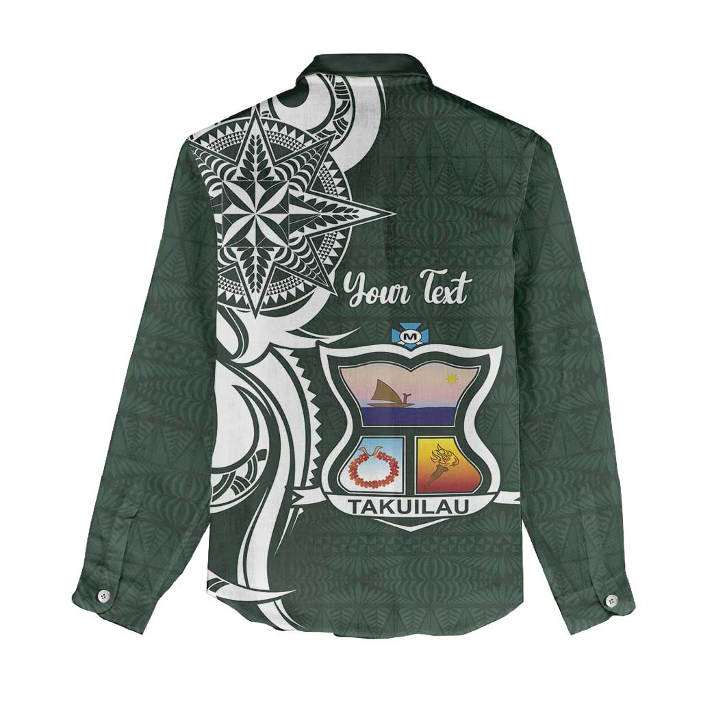 Personalised Tonga Takuilau College Women Casual Shirt Est 1975 Tongan Ngatu Pattern LT14 - Polynesian Pride