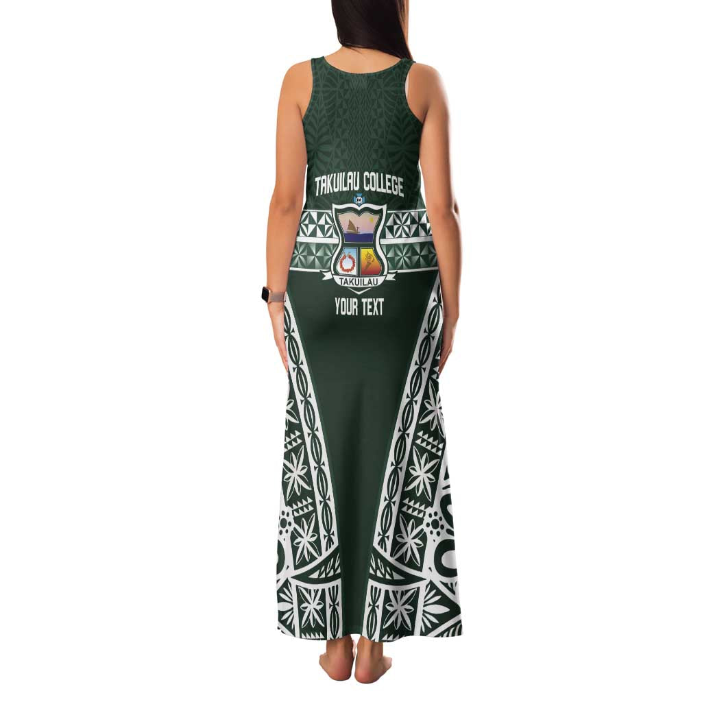 Personalised Tonga Takuilau College Family Matching Tank Maxi Dress and Hawaiian Shirt 50th Anniversary Ngatu Kupesi LT14 - Polynesian Pride