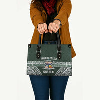 Personalised Tonga Takuilau College Leather Bag 50th Anniversary Ngatu Kupesi - Polynesian Pride