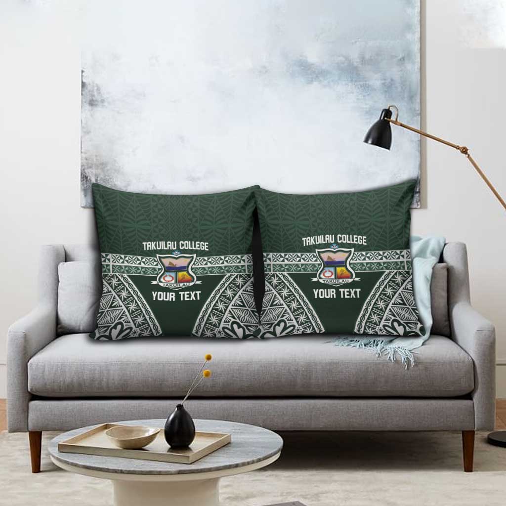 Personalised Tonga Takuilau College Pillow Cover 50th Anniversary Ngatu Kupesi - Polynesian Pride