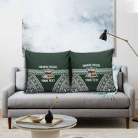Personalised Tonga Takuilau College Pillow Cover 50th Anniversary Ngatu Kupesi - Polynesian Pride