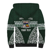 Personalised Tonga Takuilau College Sherpa Hoodie 50th Anniversary Ngatu Kupesi LT14 - Polynesian Pride