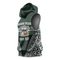 Personalised Tonga Takuilau College Sleeveless Hoodie 50th Anniversary Ngatu Kupesi LT14 - Polynesian Pride