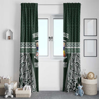 Personalised Tonga Takuilau College Window Curtain 50th Anniversary Ngatu Kupesi - Polynesian Pride
