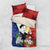 Philippines Rizal Day Bedding Set Filipino Sampaguita Grunge Style - Polynesian Pride