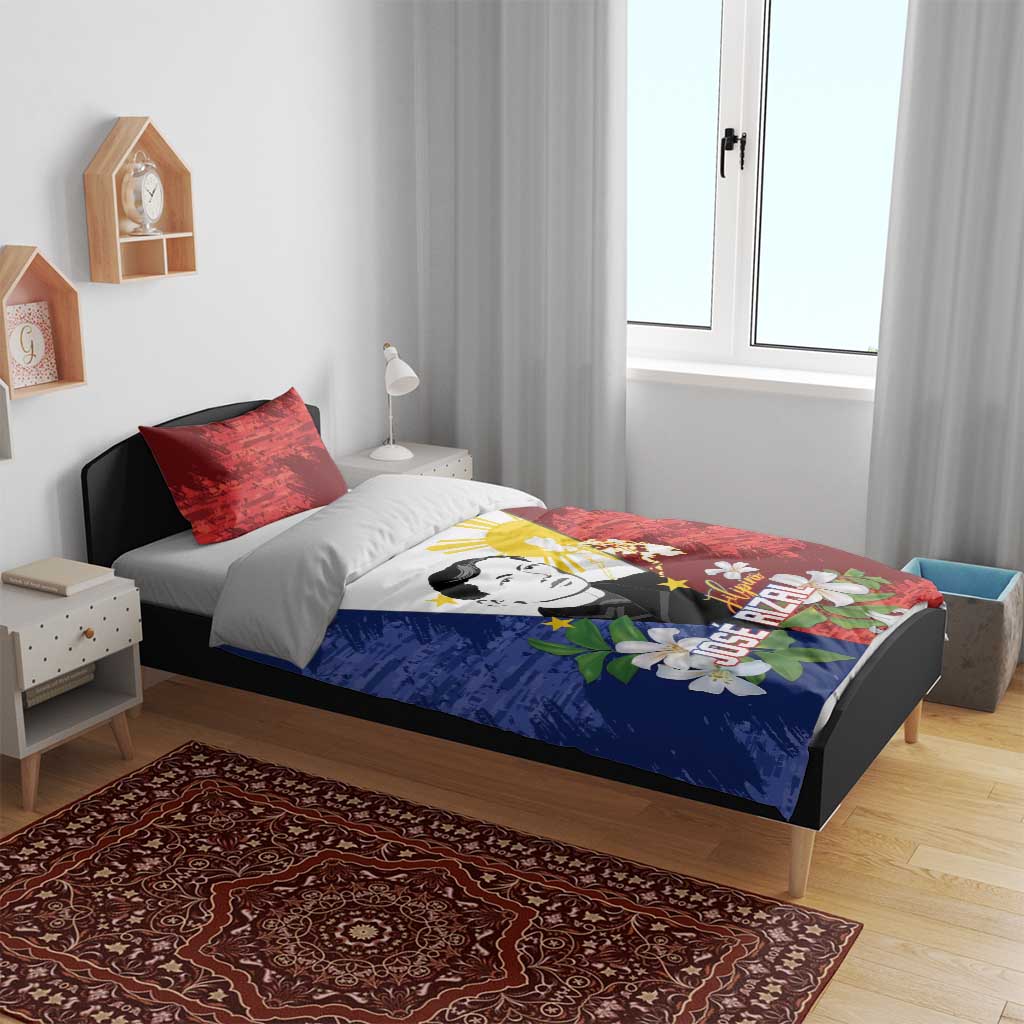 Philippines Rizal Day Bedding Set Filipino Sampaguita Grunge Style LT14 - Polynesian Pride