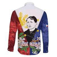 Philippines Rizal Day Family Matching Off Shoulder Maxi Dress and Hawaiian Shirt Filipino Sampaguita Grunge Style LT14 - Polynesian Pride