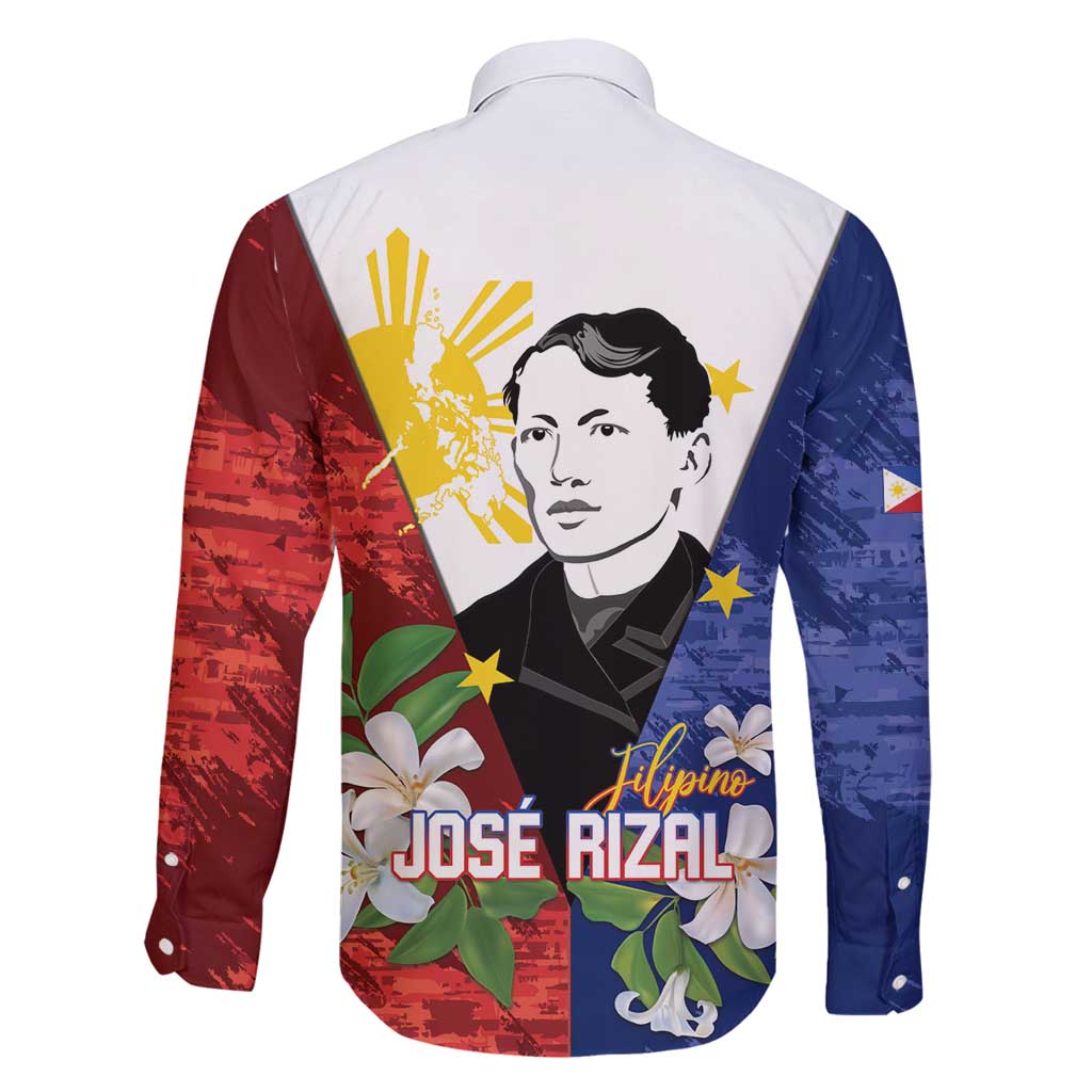 Philippines Rizal Day Family Matching Puletasi and Hawaiian Shirt Filipino Sampaguita Grunge Style LT14 - Polynesian Pride