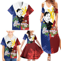 Philippines Rizal Day Family Matching Summer Maxi Dress and Hawaiian Shirt Filipino Sampaguita Grunge Style LT14 - Polynesian Pride