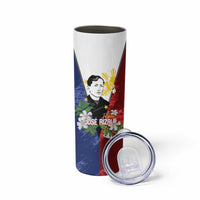 Philippines Rizal Day Skinny Tumbler Filipino Sampaguita Grunge Style LT14 - Polynesian Pride