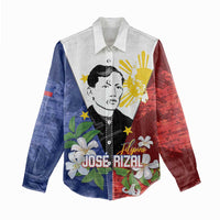 Philippines Rizal Day Women Casual Shirt Filipino Sampaguita Grunge Style LT14 - Polynesian Pride