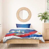 Philippines Rizal Day Bedding Set Filipino Motto Stella Polynesian Pattern - Polynesian Pride
