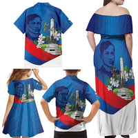Philippines Rizal Day Family Matching Off Shoulder Maxi Dress and Hawaiian Shirt Filipino Motto Stella Polynesian Pattern LT14 - Polynesian Pride