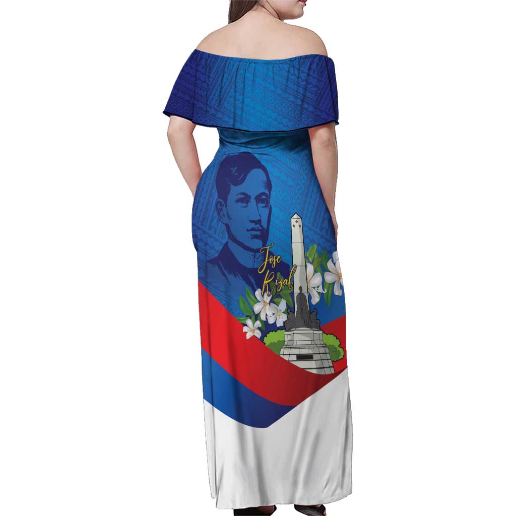 Philippines Rizal Day Family Matching Off Shoulder Maxi Dress and Hawaiian Shirt Filipino Motto Stella Polynesian Pattern LT14 - Polynesian Pride