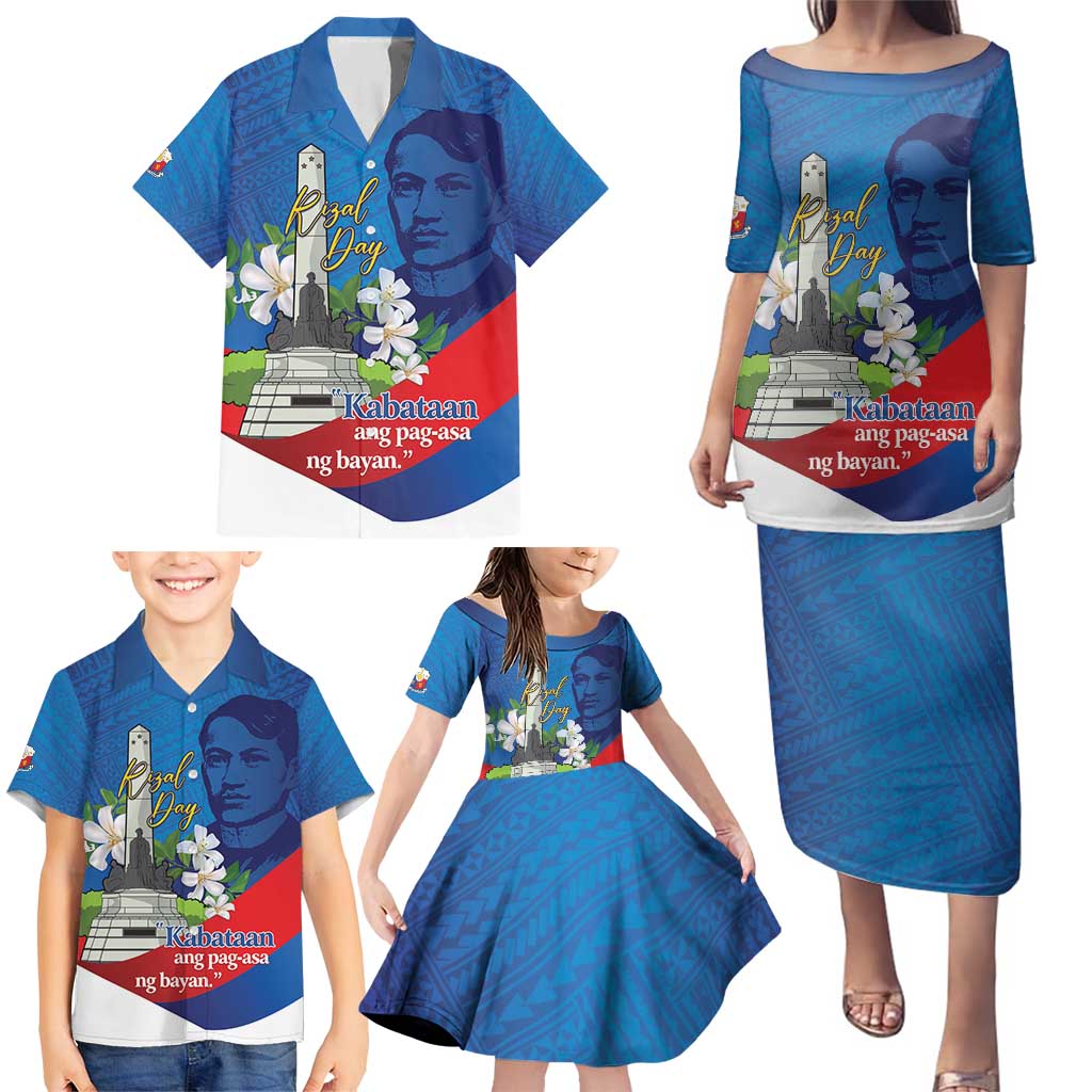 Philippines Rizal Day Family Matching Puletasi and Hawaiian Shirt Filipino Motto Stella Polynesian Pattern LT14 - Polynesian Pride