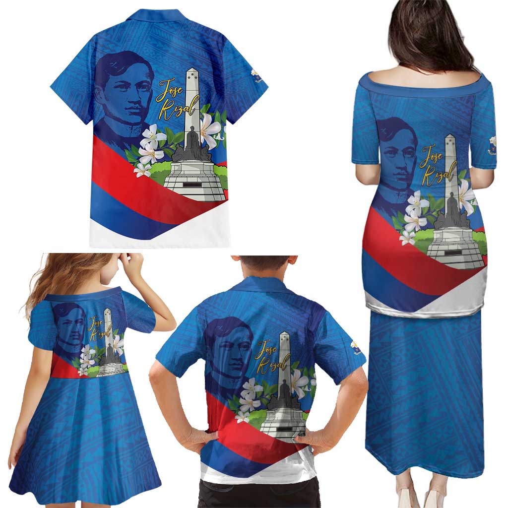 Philippines Rizal Day Family Matching Puletasi and Hawaiian Shirt Filipino Motto Stella Polynesian Pattern LT14 - Polynesian Pride