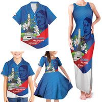 Philippines Rizal Day Family Matching Tank Maxi Dress and Hawaiian Shirt Filipino Motto Stella Polynesian Pattern LT14 - Polynesian Pride